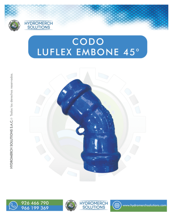 Codo LUFLEX embone 45°
