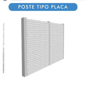 Poste tipo placa