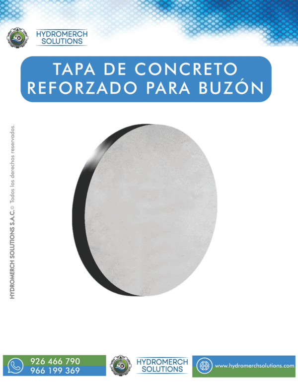 Tapa de concreto para buzón