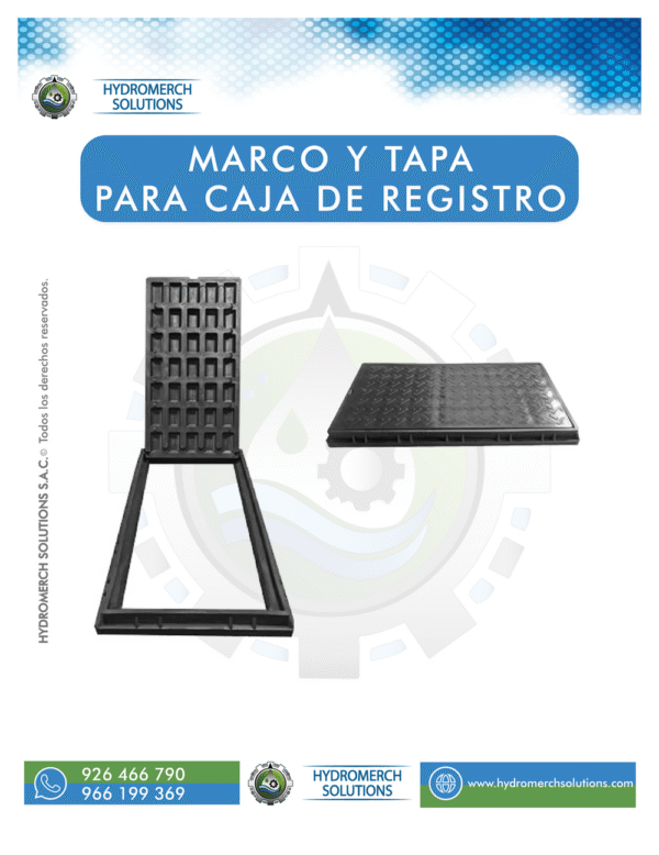 Marco y Tapa para caja de registro