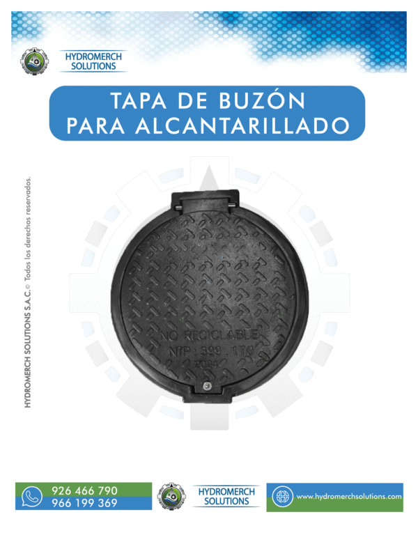 Marco y Tapa para buzón de alcantarillado