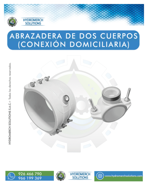 Abrazadera de dos cuerpos