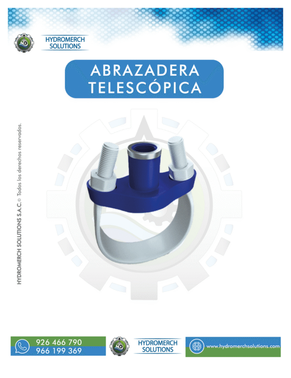Abrazadera telescópica