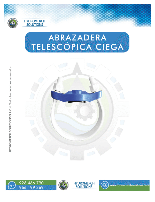 Abrazadera telescópica ciega