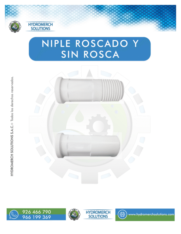 Niples con rosca y sin rosca