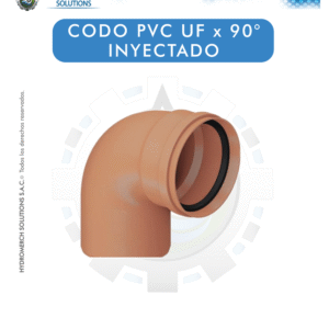 Codo 90° inyectado PVC