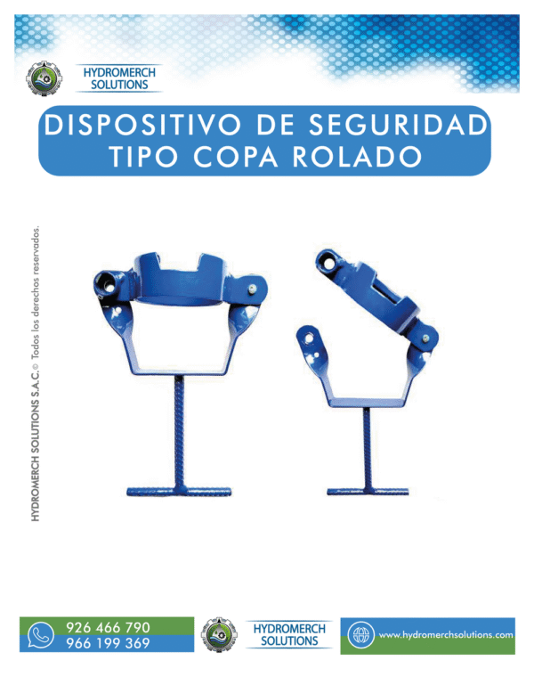 Seguro de medidor tipo copa rolado