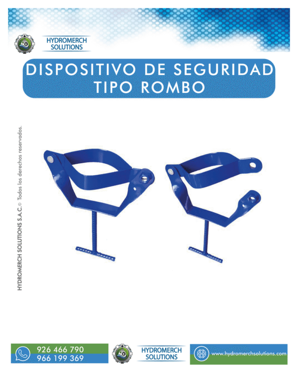 Seguro de medidor tipo rombo