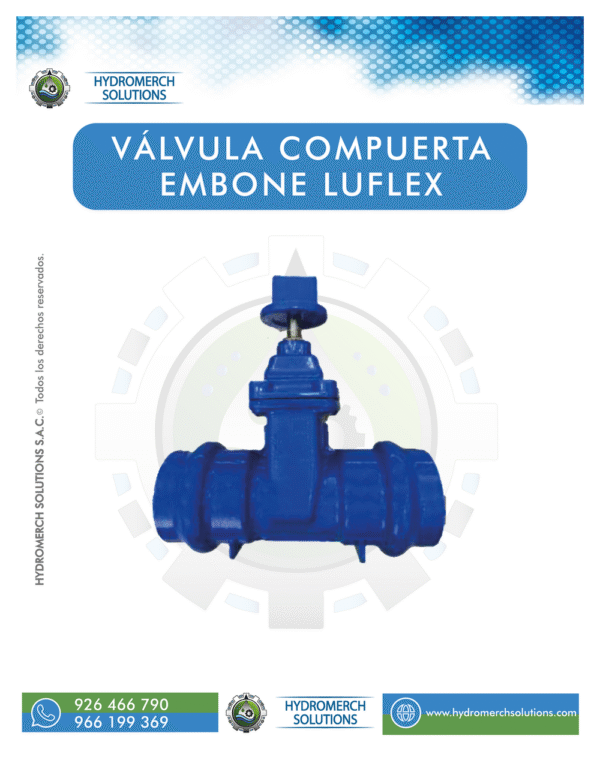 Válvula compuerta embone LUFLEX