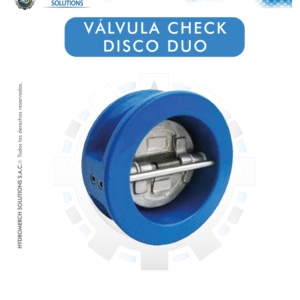 Válvula check disco dúo
