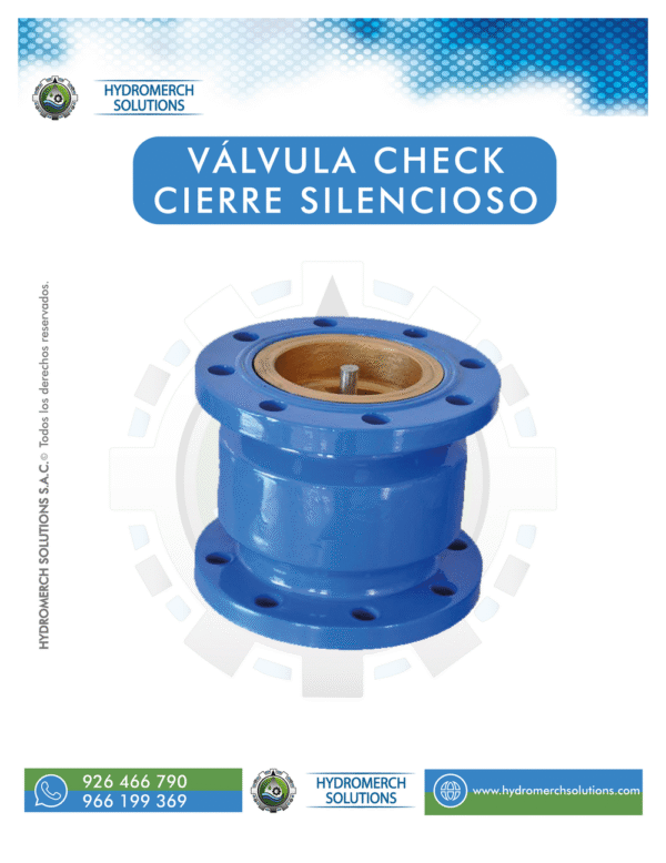 Válvula check cierre silencioso