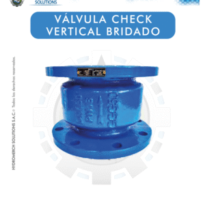 Válvula check vertical bridado