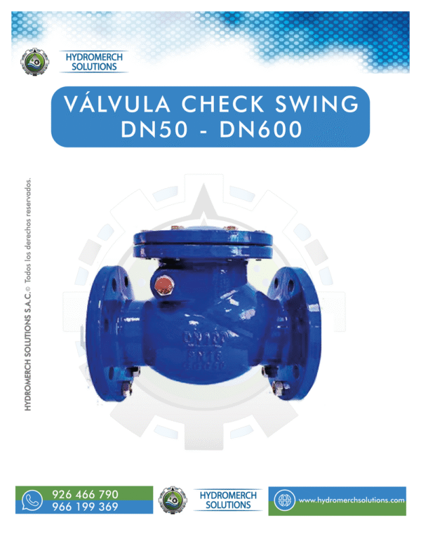 Válvula check swing