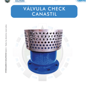 Válvula check canastil