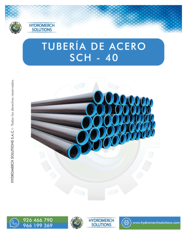 Tubería de acero SCH-40