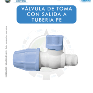 Válvula de toma con salida a tubería PE