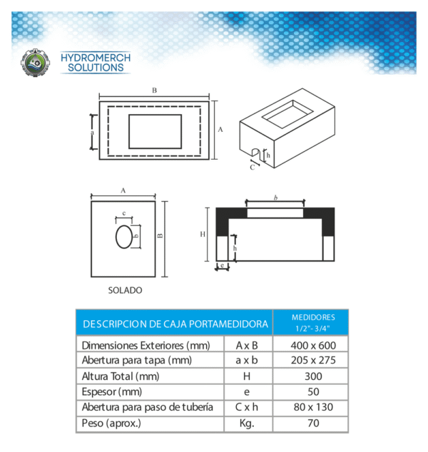 Caja portamedidor de agua potable - Image 2