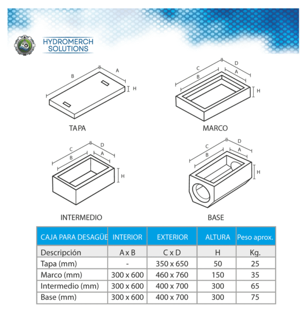 Caja de registro para alcantarillado 12" x 24" - Image 2