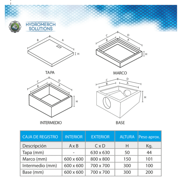 Caja de registro para alcantarillado 24" x 24" - Image 2