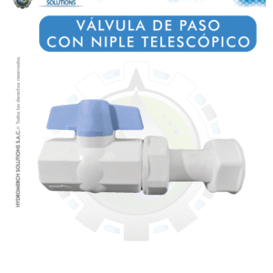 Válvula de Paso con Niple Telescópico